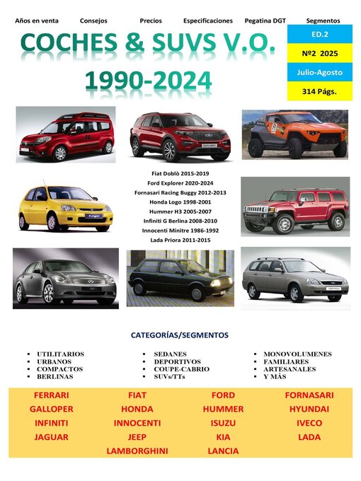 Titeldetails für Coches & Suvs 2ª Mano nach Auto Catalogo Nacional - Verfügbar